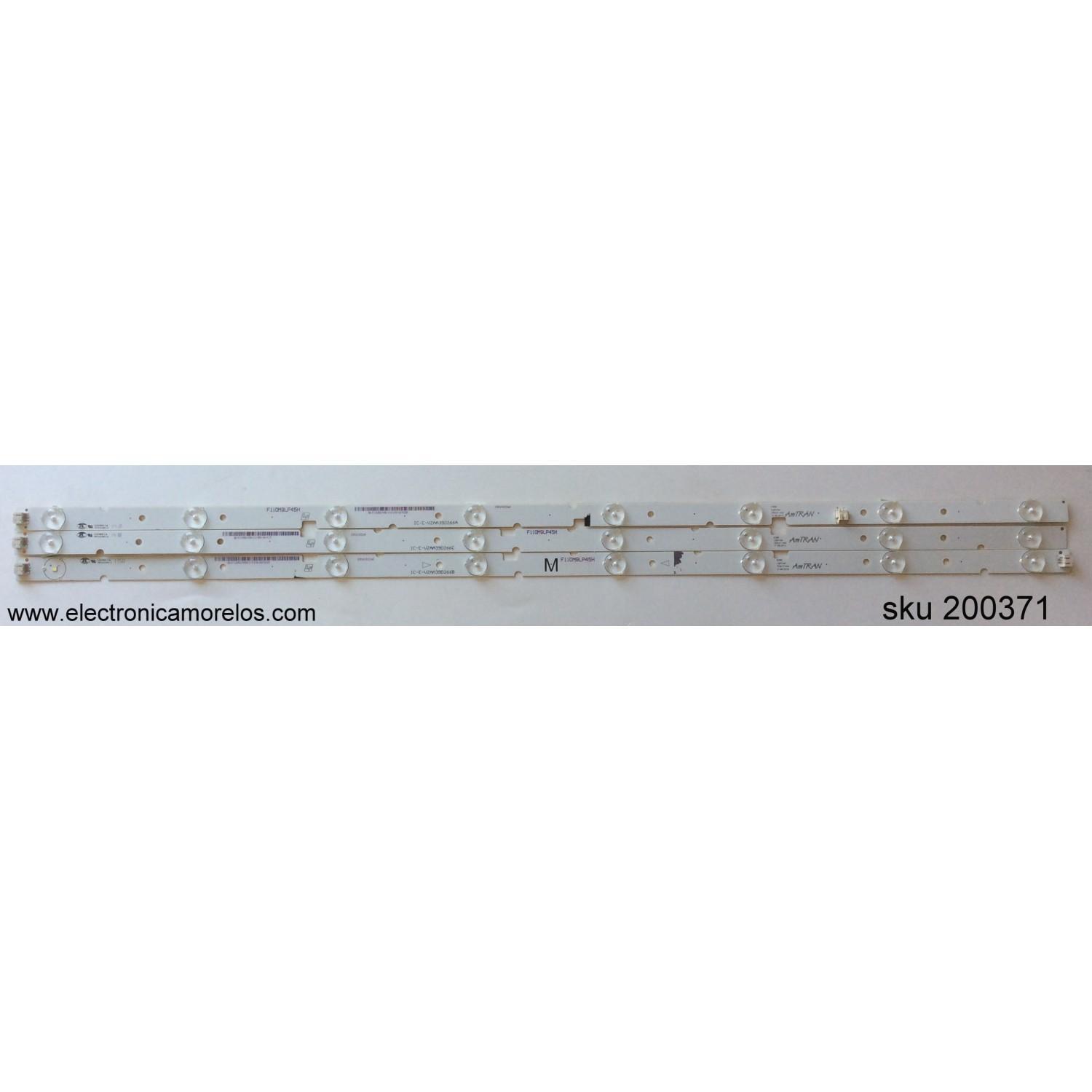 KIT DE LED PARA TV / AU OPTRONICS T390HVN04.0 / IC-E-VZAA39D266C / F110M9LP45H / MODELO LC-39LE551U